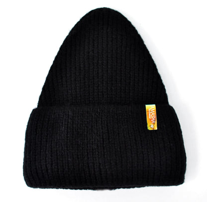 Wool Knitted Hat for Women Black