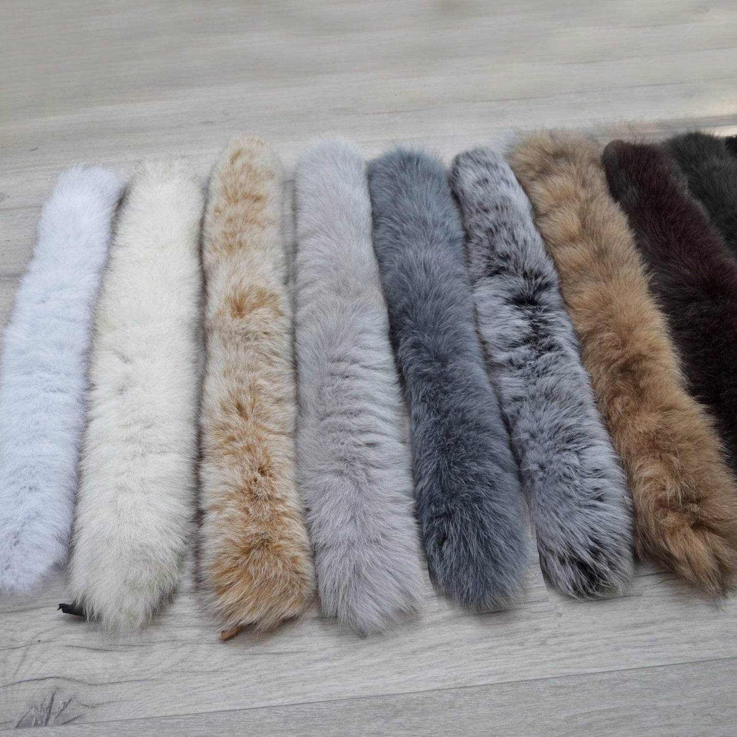 BY ORDER Fox (Tail) XL Double Real Fox Fur Trim Hood, Fur collar trim, Fox Fur Collar, Fur Scarf, Fur Ruff, Fur Jacket, Fur stripe, Real Fur