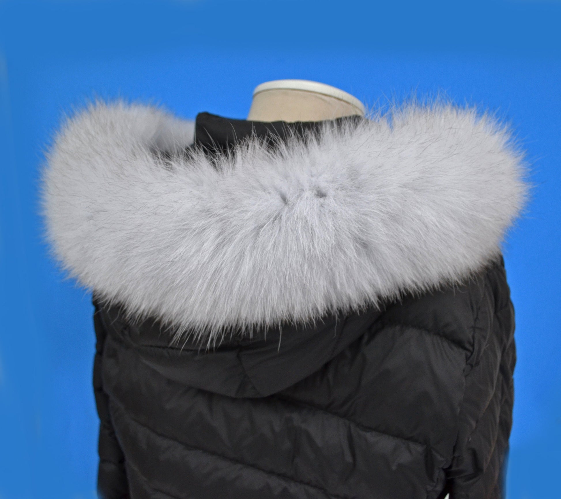 BY ORDER Fox (Tail) XL Double Real Fox Fur Trim Hood, Fur collar trim, Fox Fur Collar, Fur Scarf, Fur Ruff, Fur Jacket, Fur stripe, Real Fur