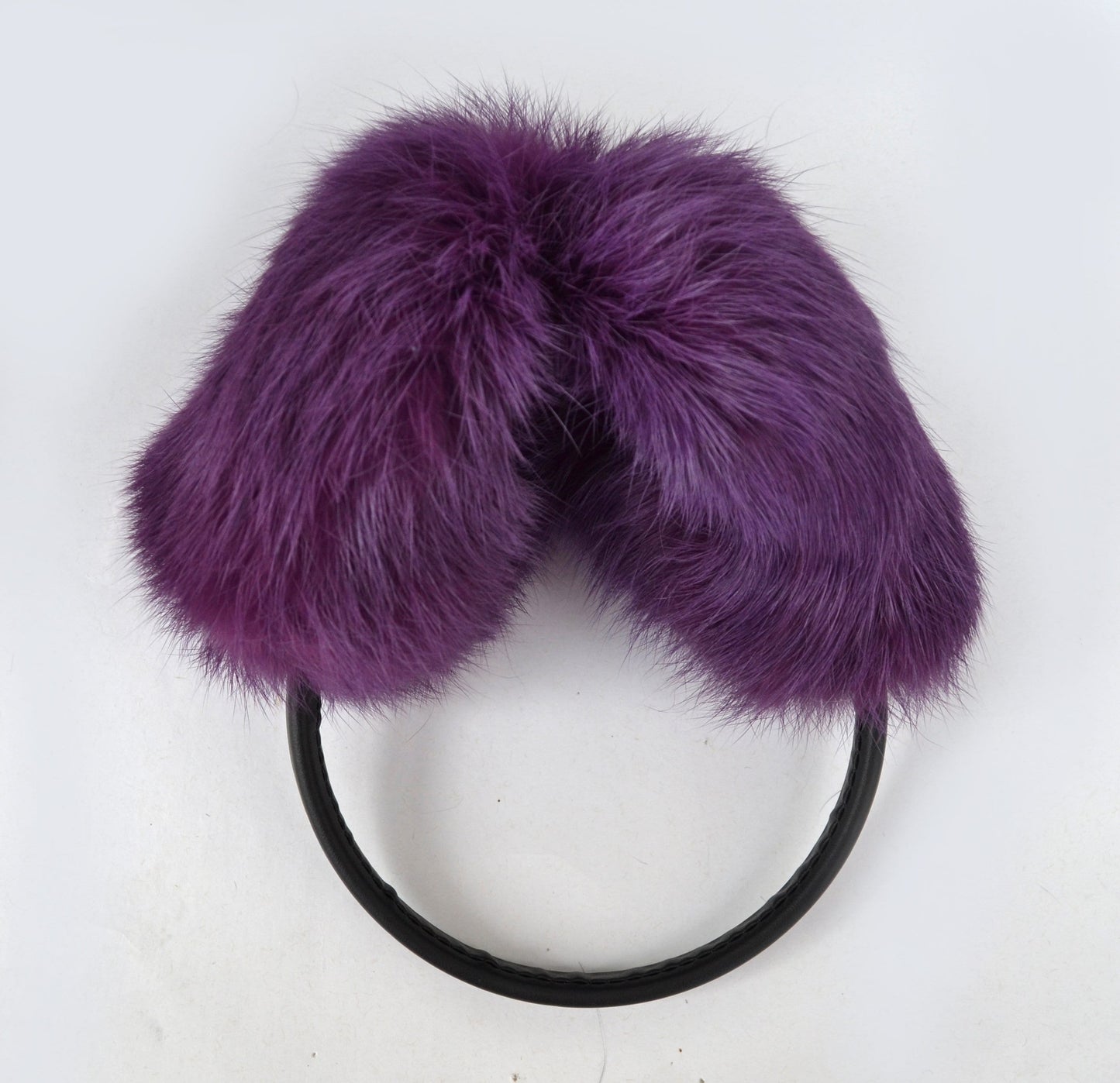 Real Fur Earmuffs, Rabbit Fur Ear Warmer, Purple Earmuffs, Large Ear Muffs, Fluffy Ear Muffs, Earmuffs Women, Rabbit Fur, Ear Warmers