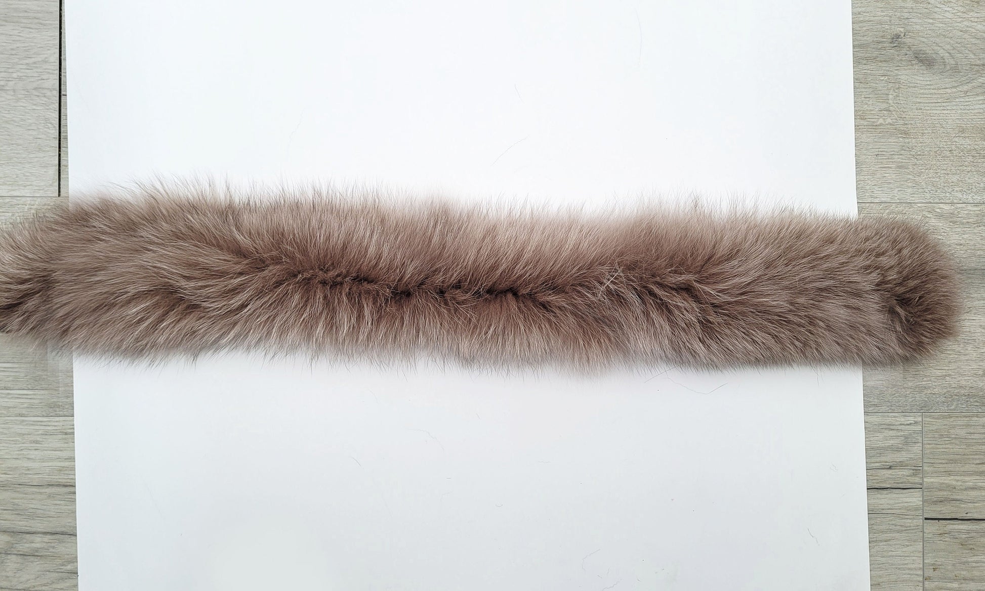 BY ORDER From Pieces! XL Large Full Finnish Real Fox Fur Collar, Fox Fur Collar, Fur Trim for Hoodie, Fur Scarf, Fur Ruff, Beige Fox