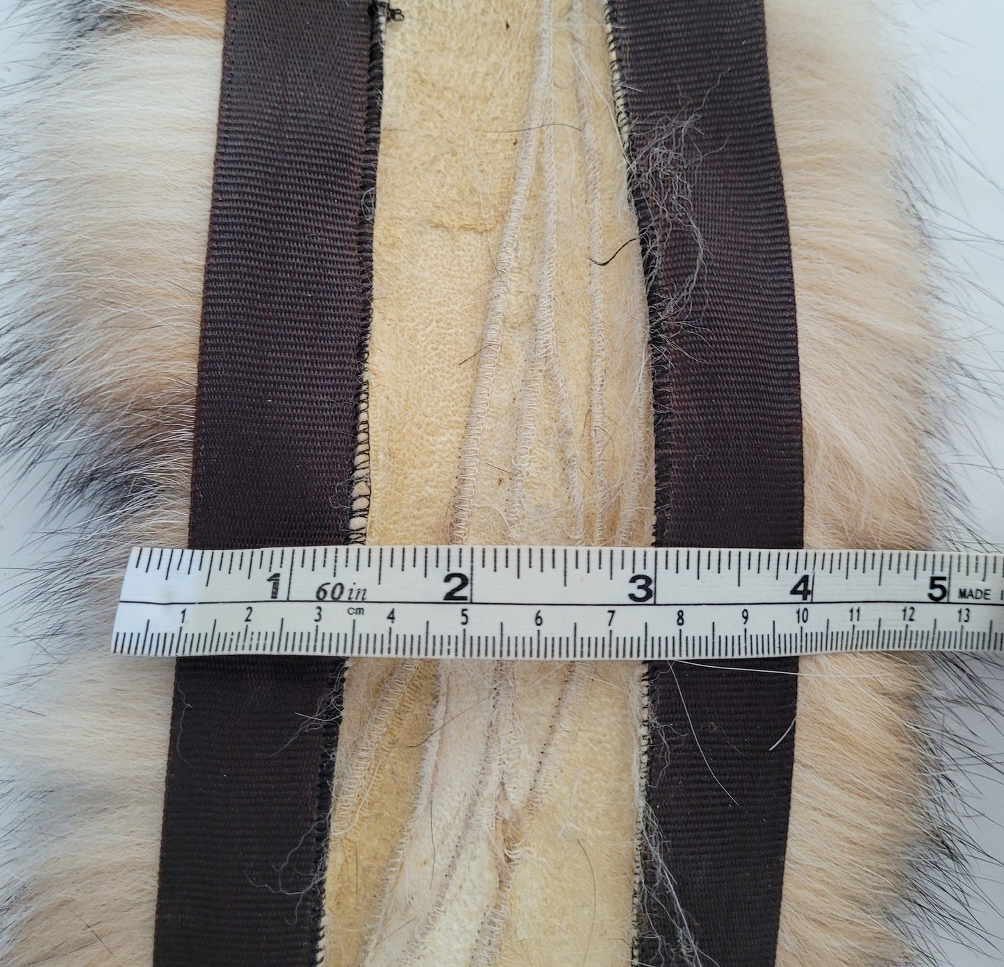BY ORDER From Pieces! XL Large Full Finnish Real Fox Fur Collar, Fox Fur Collar, Fur Trim for Hoodie, Fur Scarf, Fur Ruff, Beige Fox