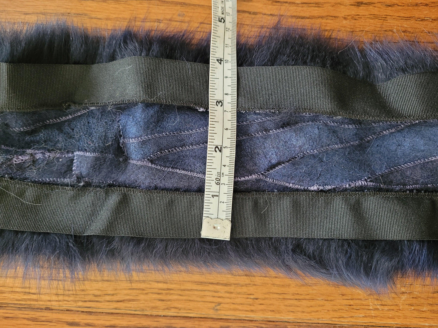 READY to SHIP From Pieces! XL Large Full Finnish Real Fox Fur Collar, Fox Fur Collar, Fur Trim for Hoodie,  Fur Scarf, Fur Ruff, Blue Fox