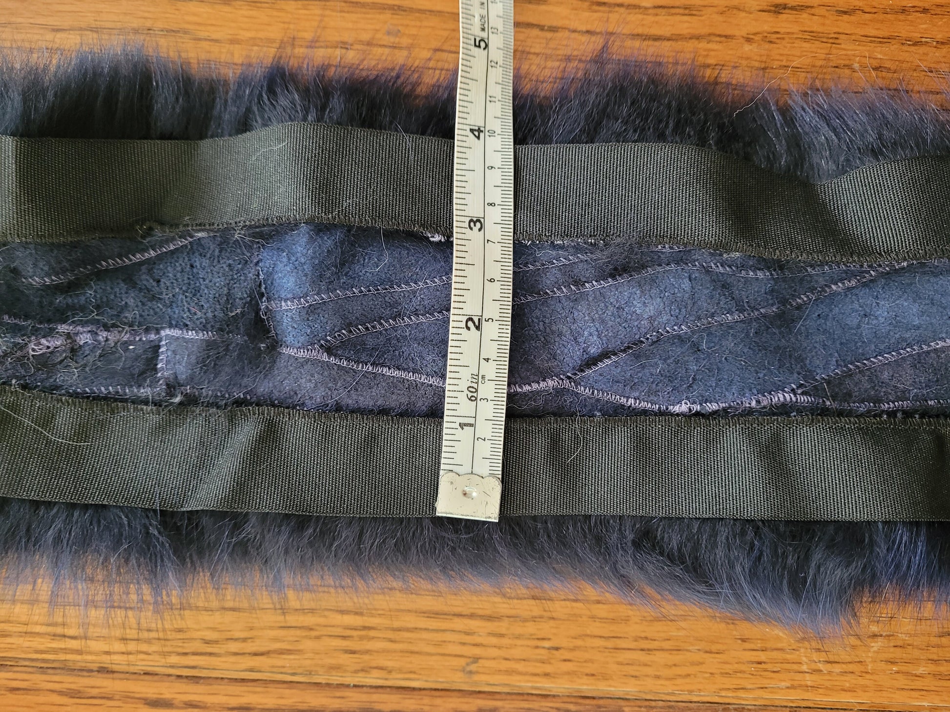 READY to SHIP From Pieces! XL Large Full Finnish Real Fox Fur Collar, Fox Fur Collar, Fur Trim for Hoodie, Fur Scarf, Fur Ruff, Blue Fox