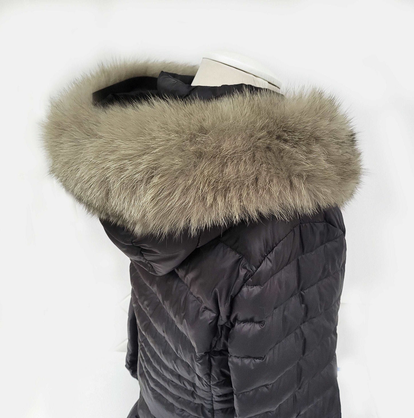 Large Brown Fox Fur Trim, Collar for Hood (PIECES), 80 cm