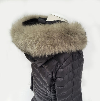 Beige Fur Ruff – genuine Arctic fox fur pieces – image 2