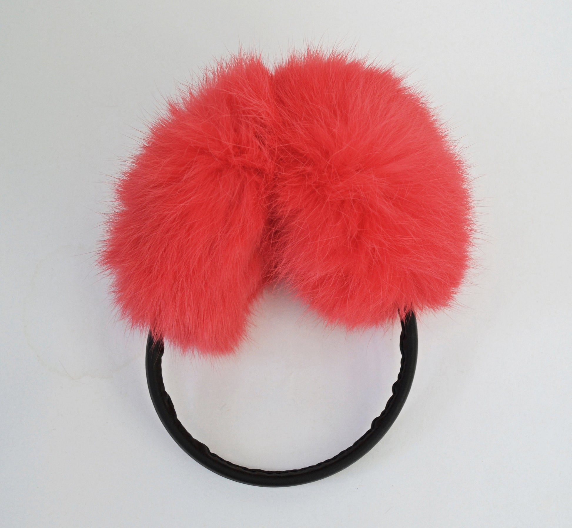 Real Fur Earmuffs, Rabbit Fur Ear Warmer, Red Earmuffs, Large Ear Muffs, Fluffy Ear Muffs, Earmuffs Women, Rabbit Fur Ear Warmers, Fur Band