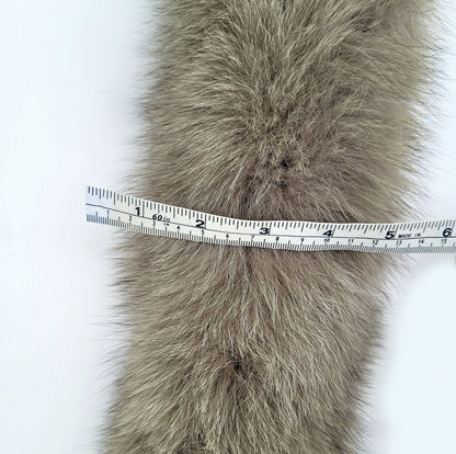Beige Fur Ruff – genuine Arctic fox fur pieces – image 6