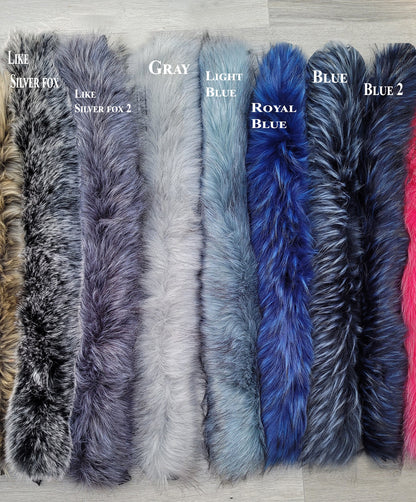 Faux Fur Hood Trim – Multiple Colors – 60–80 cm – product photo 2