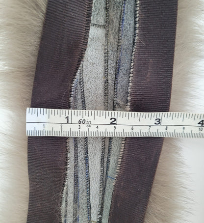 Beige Fur Ruff – genuine Arctic fox fur pieces – image 7