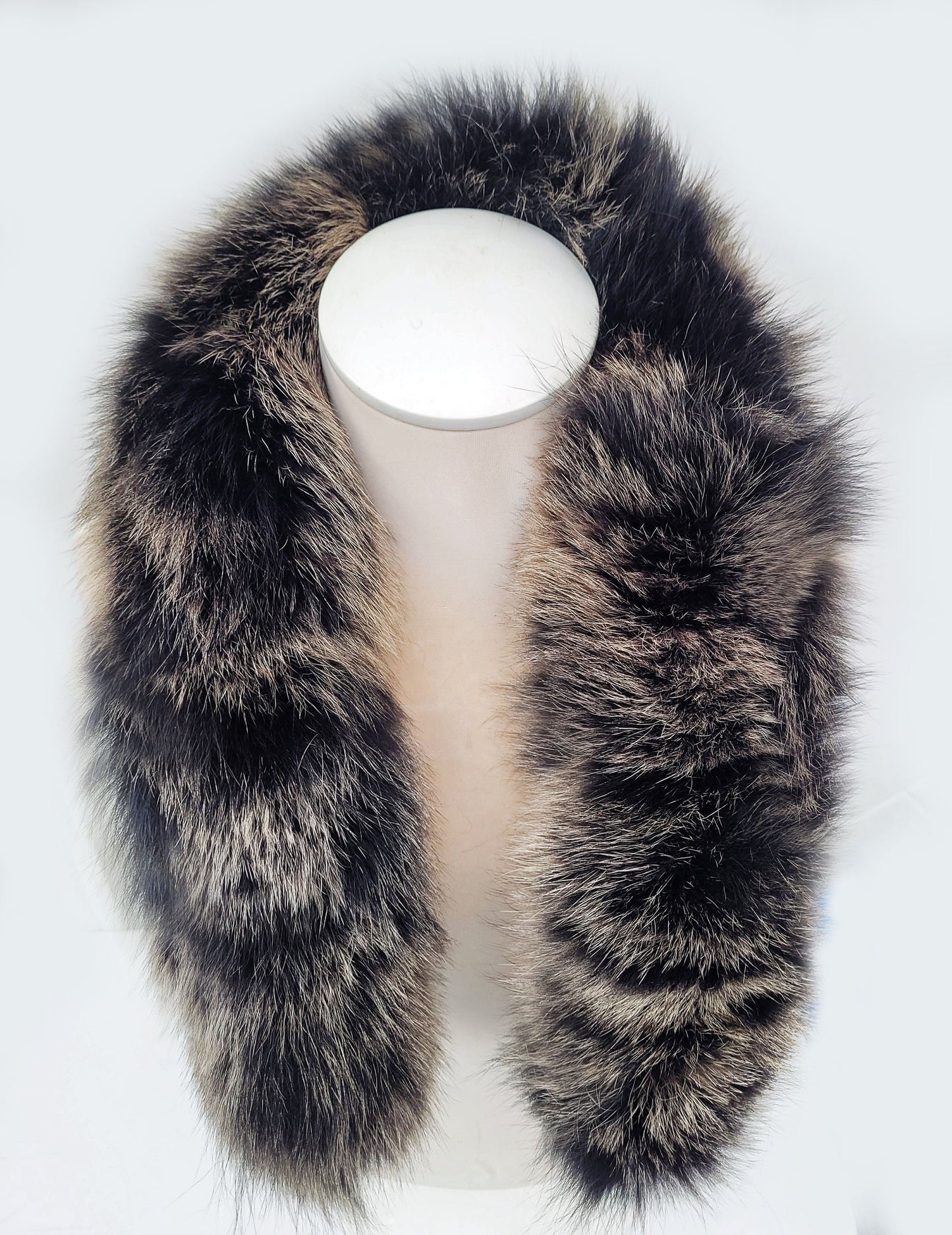 BY ORDER From Pieces! XL Large Full Finnish Real Fox Fur Collar, Fox Fur Collar, Fur Trim for Hoodie, Fur Scarf, Fur Ruff, Brown Fox