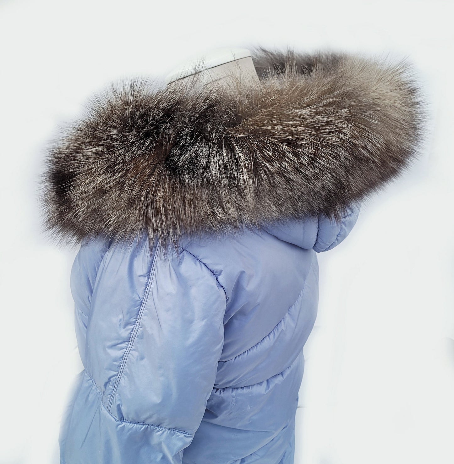BY ORDER From Pieces! XL Large Full Finnish Real Fox Fur Collar, Fox Fur Collar, Fur Trim for Hoodie, Fur Scarf, Fur Ruff, Brown Fox