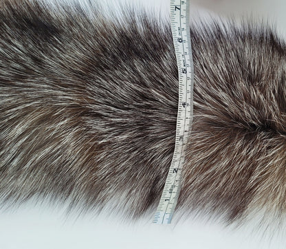 Brown Fox Fur Collar – genuine Arctic fox fur pieces – image 7