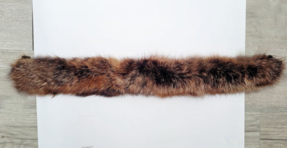 Reddish Replacement Fur Hood Trim – genuine Arctic fox fur pieces – image 7