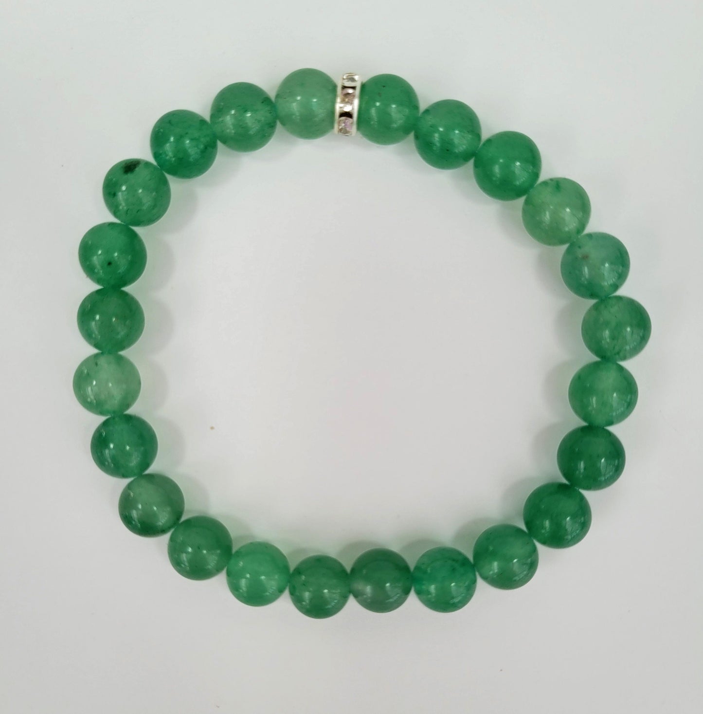 Aventurine Bracelet: Genuine Green Gemstone Stretch Bracelet
