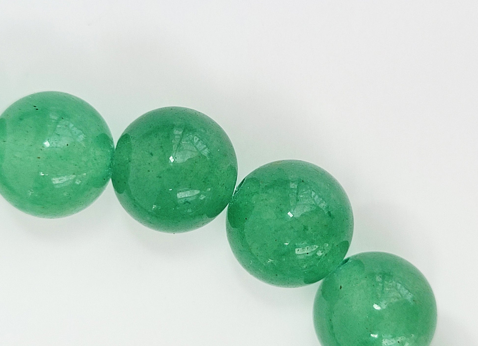 Aventurine Bracelet: Genuine Green Gemstone Stretch Bracelet
