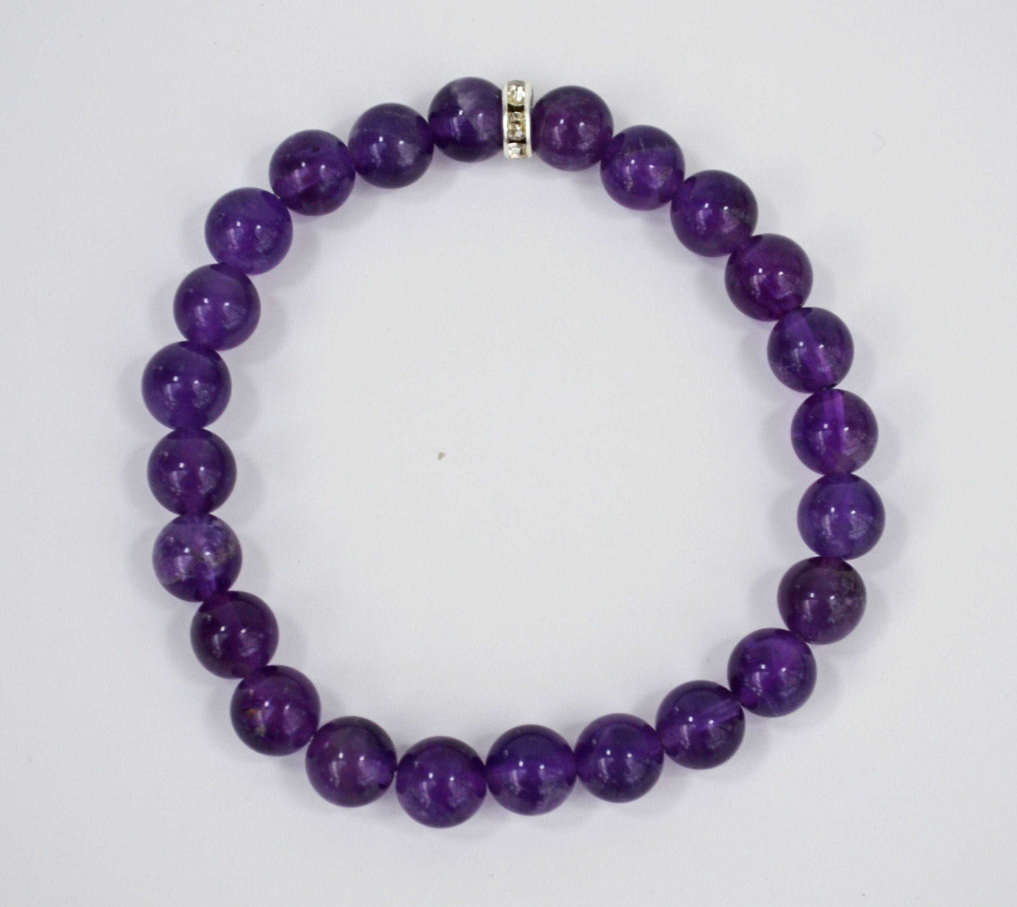 AMETHYST BRACELET, Purple Stone Bracelet, 8mm Gemstone Bracelet, Amethyst Stone Bracelet, Beaded Bracelet, Healing Bracelet 100% real stones