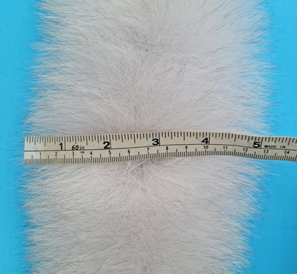 White With Black Tips Detachable Fur Trim – genuine Arctic fox pelt – image 8