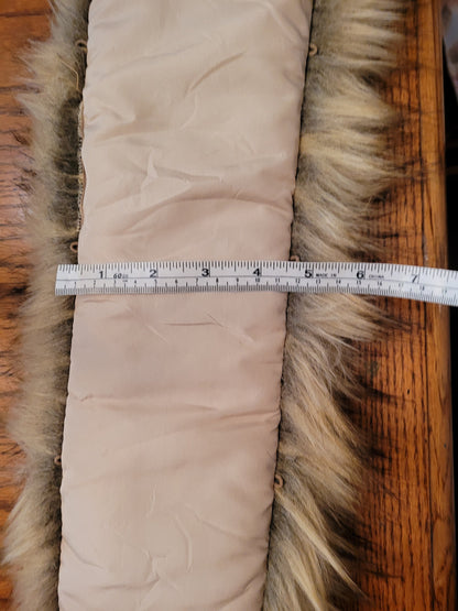 XL Faux Raccoon Fur Hood Trim – Extra Wide – 60–80 cm – product photo 8