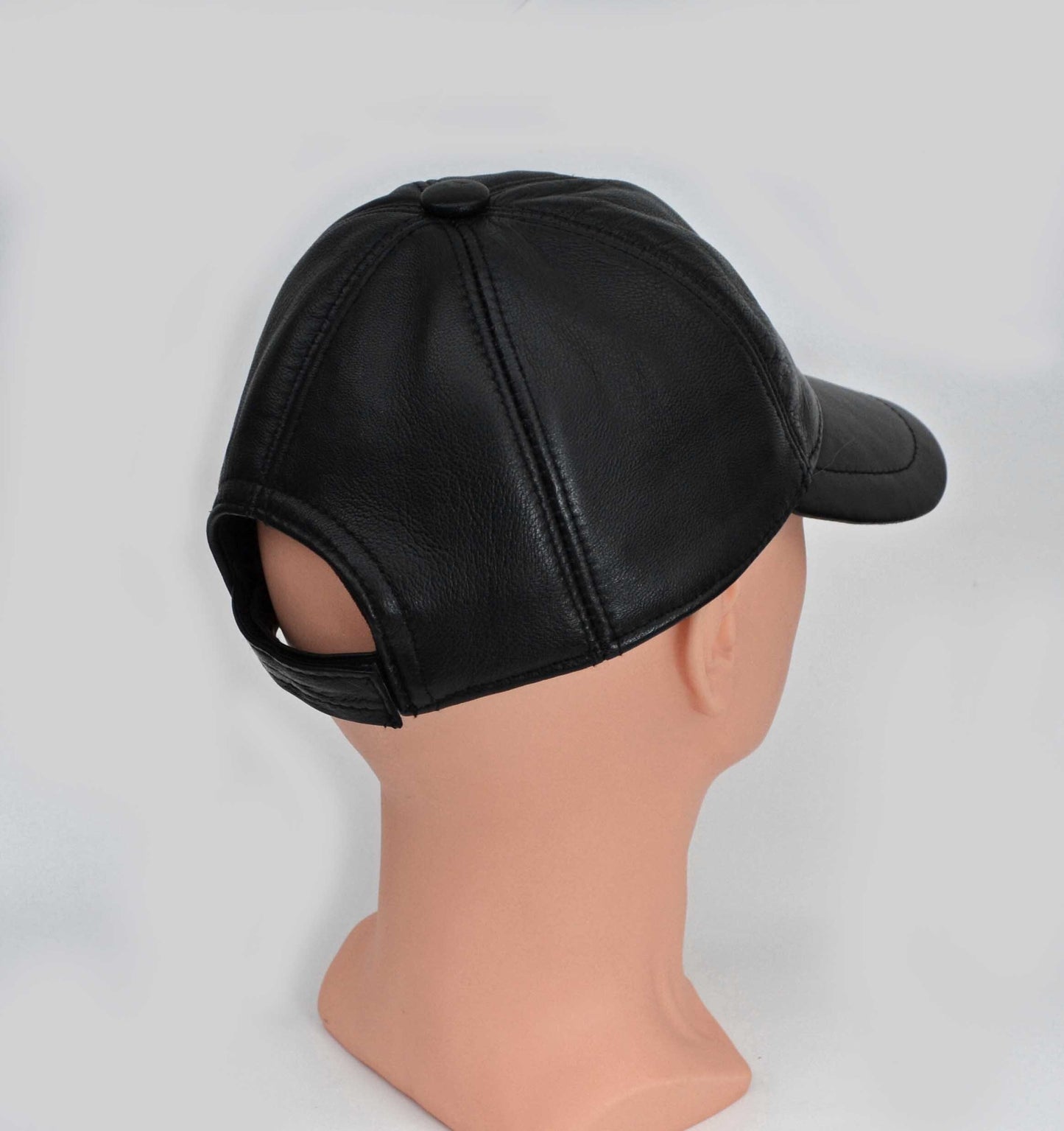 BY ORDER Real Leather Baseball Cap, Leather Hat, Baseball Hat, Adjustable Baseball Cap Men Baseball Hat, Genuine Leather, Waterproof, brim