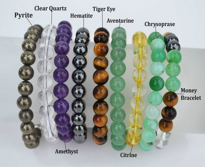 100% Natural Amethyst Bracelet, Purple Stone Bracelet, 8mm Gemstone Bracelet, Amethyst Stone Bracelet, Beaded Bracelet, Healing Bracelet