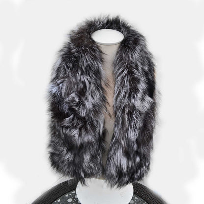 Women's real fox fur scarf and fur neck warmer – view 5