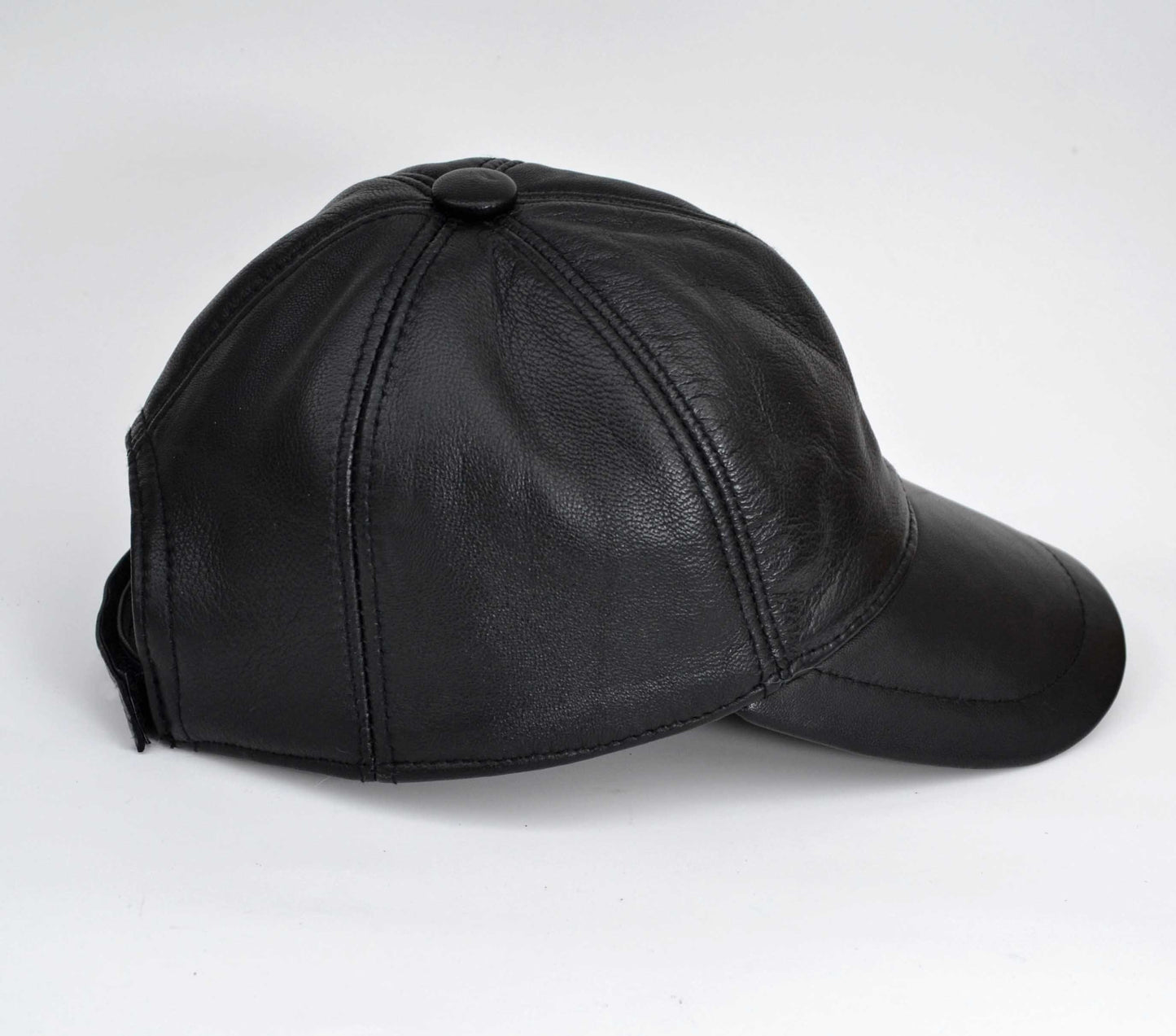 BY ORDER Real Leather Baseball Cap, Leather Hat, Baseball Hat, Adjustable Baseball Cap Men Baseball Hat, Genuine Leather, Waterproof, brim