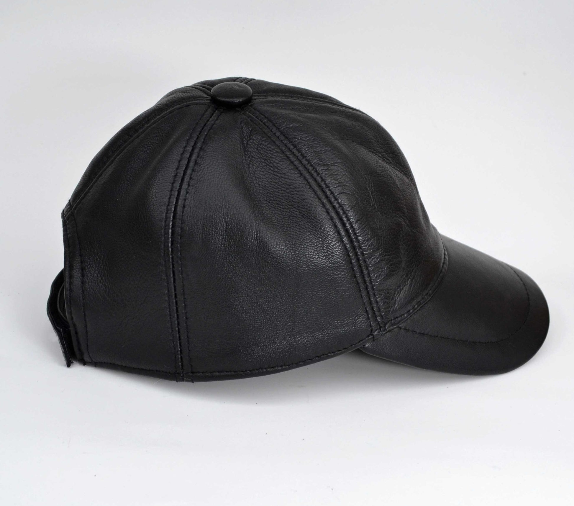 BY ORDER Real Leather Baseball Cap, Leather Hat, Baseball Hat, Adjustable Baseball Cap Men Baseball Hat, Genuine Leather, Waterproof, brim