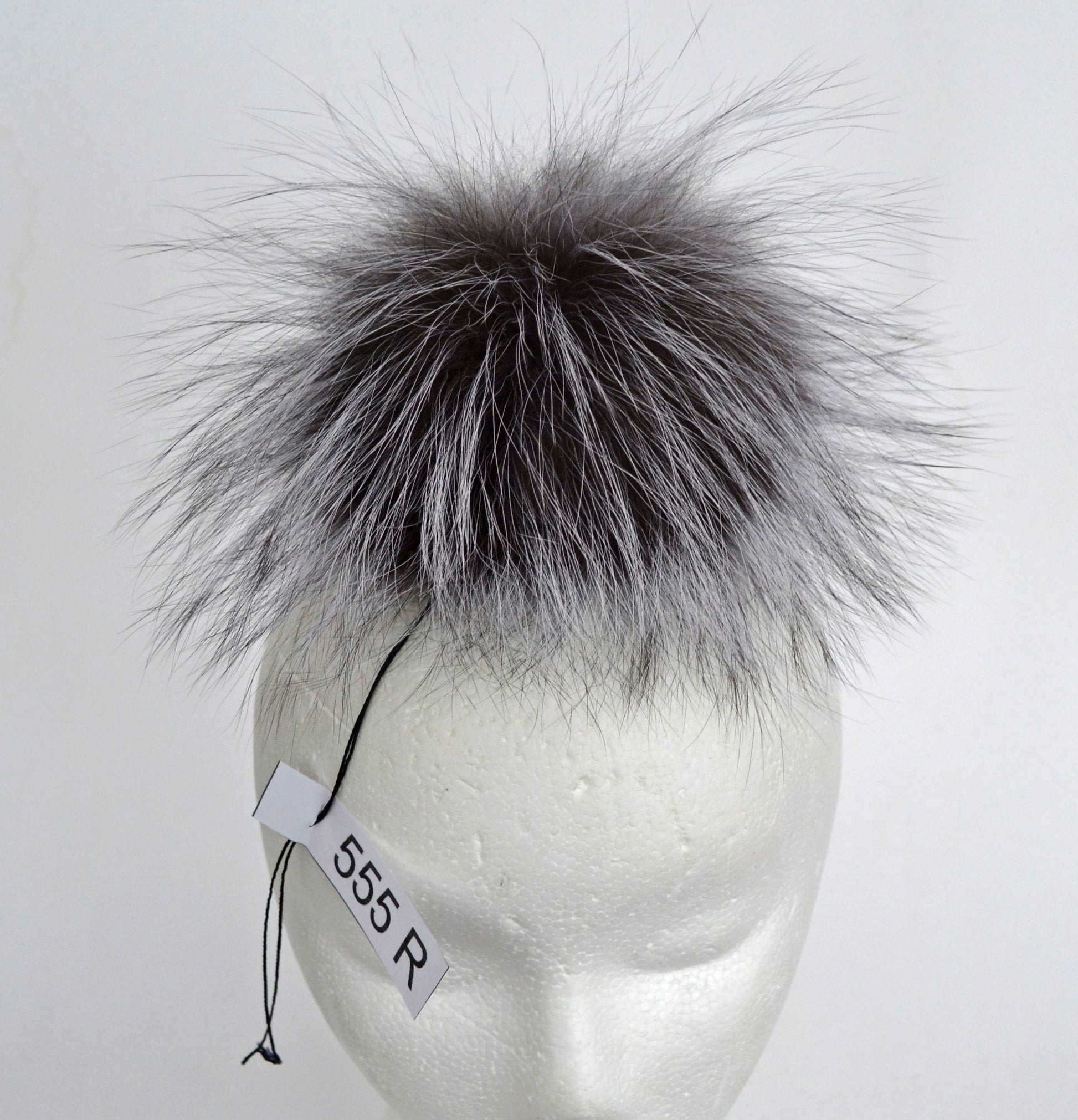 7" -8" LARGE SILVER FOX Pom Poms! Double Silver Fox Pom Pom, Fur Pom-Pom, Large Pom Pom, Silver Fox Fur, Knit Hat, Chunky Hat Fur Ball