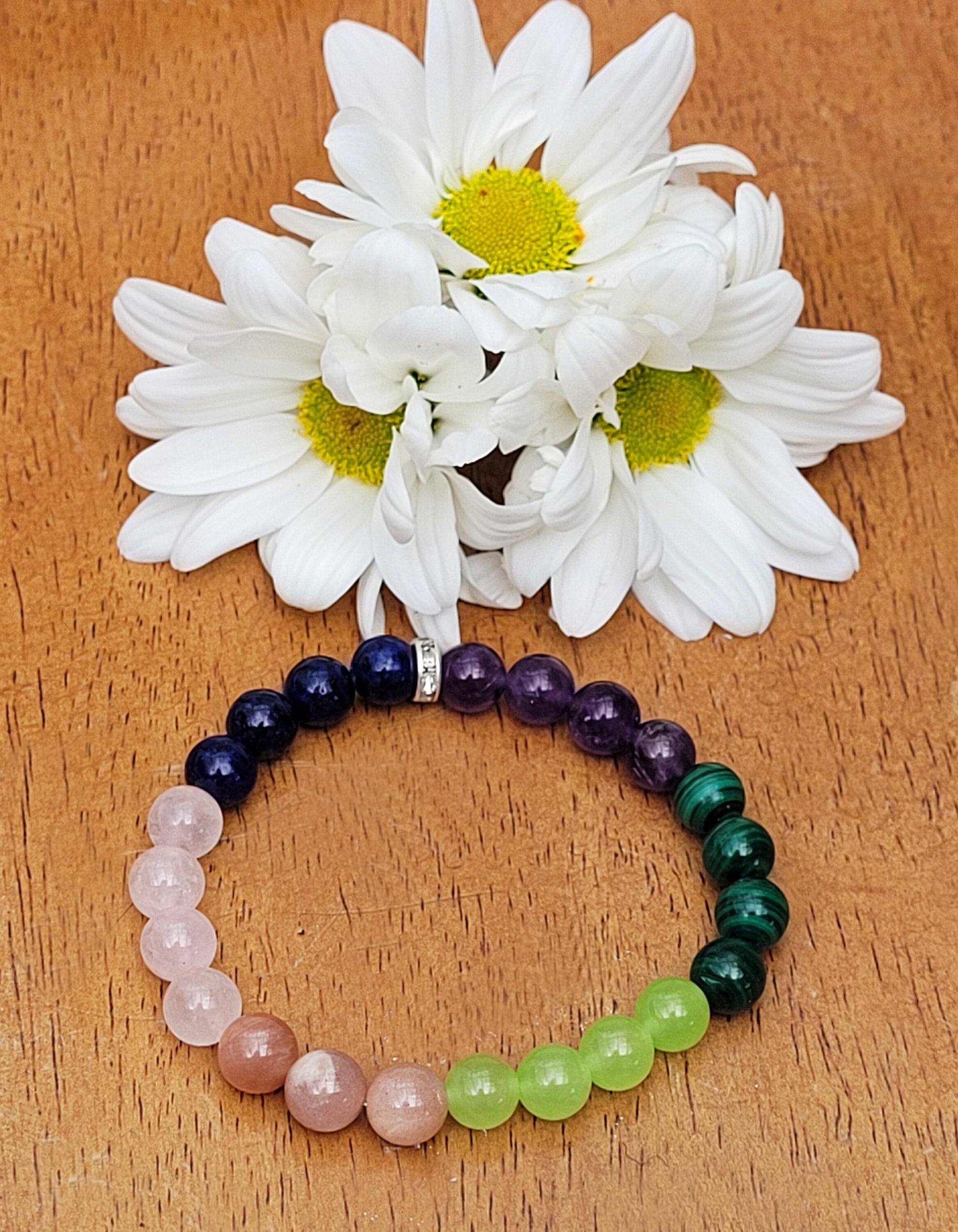 Love Attract Bracelet, Crystal Stone Bead Bracelet, Popularity Bracelet, Friendship Bracelet, Rose Quartz 8MM Beaded Bracelet Cuff Bangle