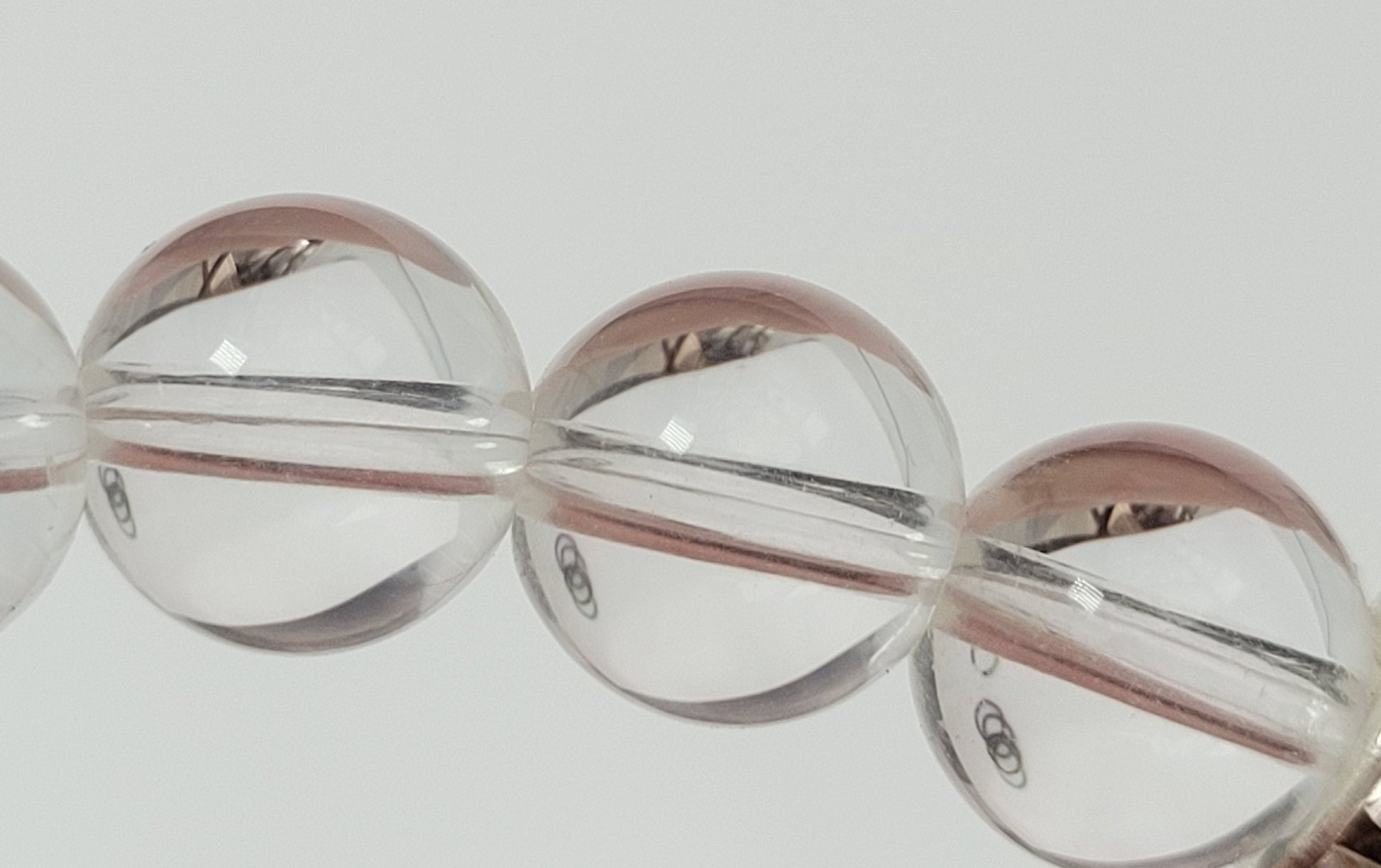 Beaded Bracelet, Clear Quartz Bracelet, White Stone 8 mm Beads Bracelet, 100% Natural Clear Quartz Stone, Round Bangle Bracelet, Healing