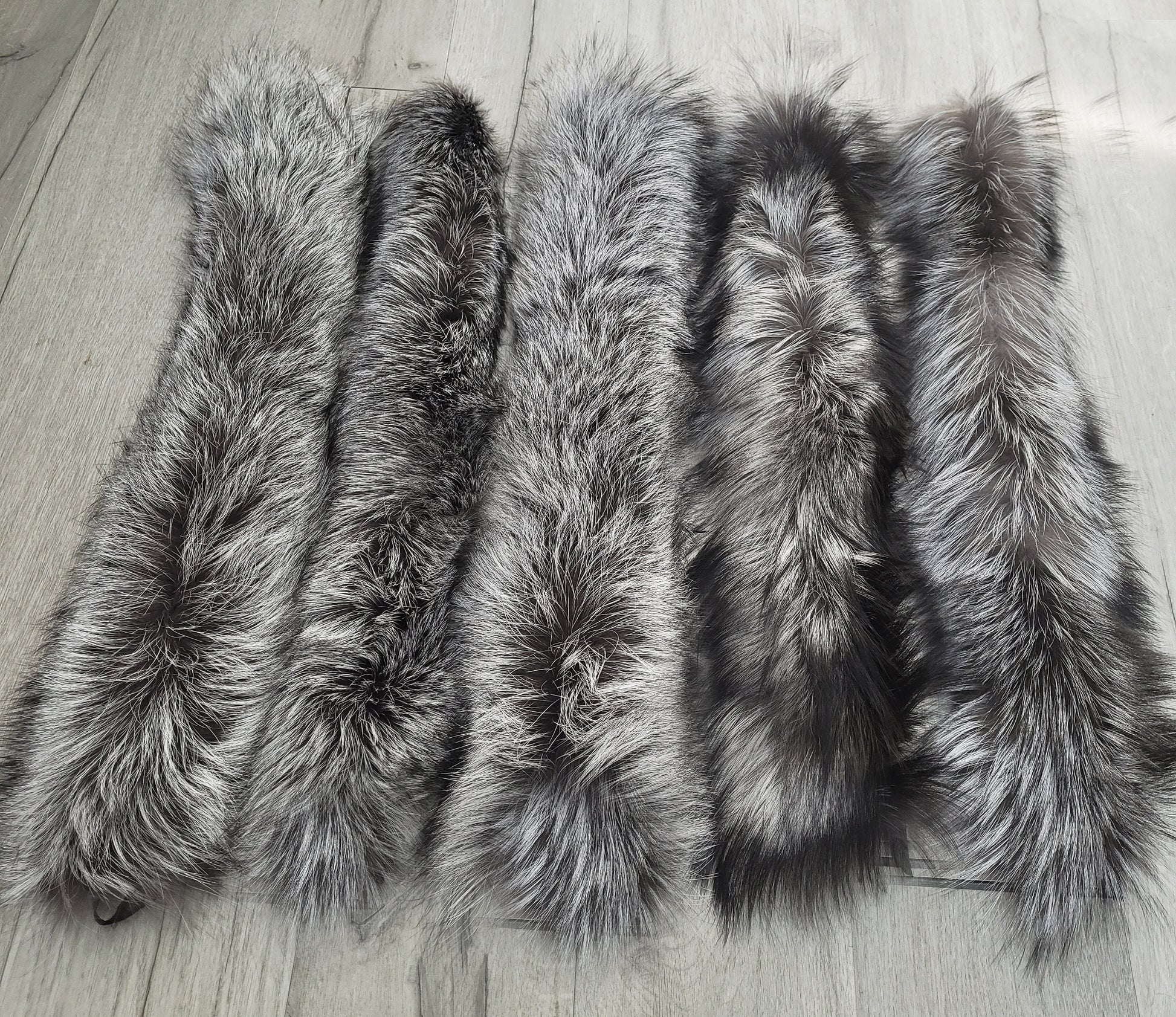 BY ORDER Finnish Silver Fox Fur Trim Hood, Fur collar trim, Silver Fox Fur Collar, Fur Scarf, Fur Ruff, Fox Fur Hood, Bluefrost Fur, Stripe