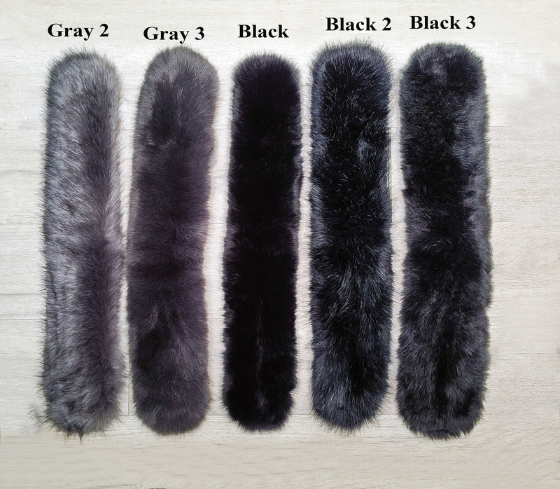 BY ORDER Extra Large Faux Fur Vegan Trim Hood 70 cm, Large Faux Fur Collar Trim, Faux Fox Fur, Fur Ruff, Faux Fur Hood, Fur Jacket, Real Fox