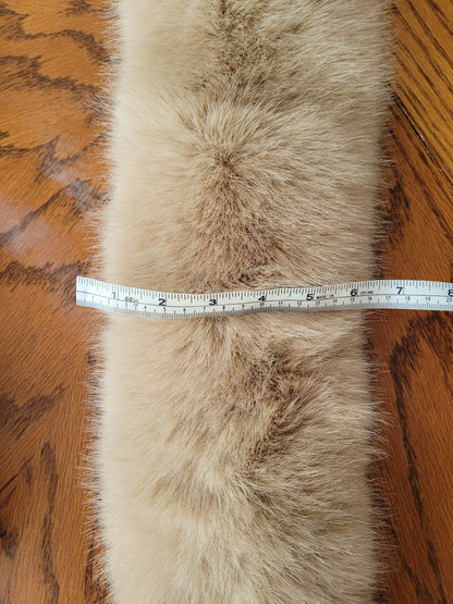 XL Silky Faux Fox Fur Hood Trim – Natural Colors – 60–80 cm – product photo 8