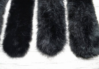 XL Silky Faux Fox Fur Hood Trim – Natural Colors – 60–80 cm – product photo 7