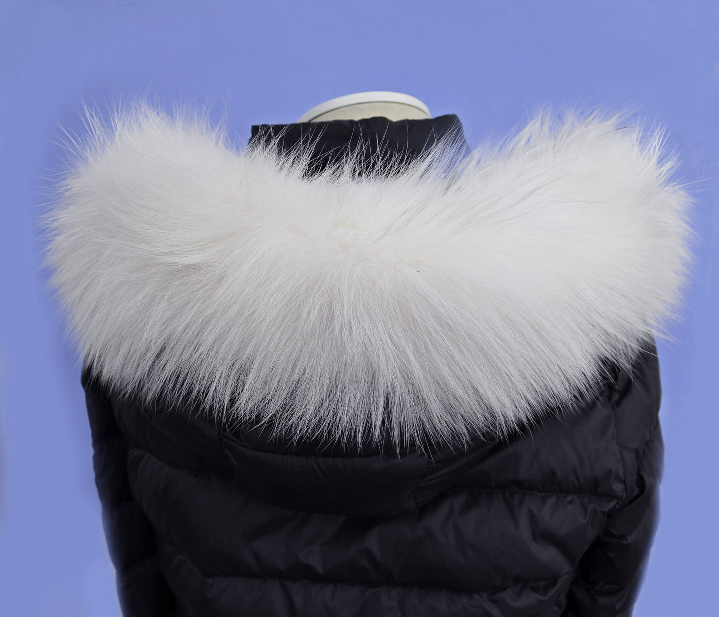 BY ORDER From Pieces! XL Large Full Finnish Real Fox Fur Collar, Fur Trim for Hoodie, Fox Fur Collar, Fur Scarf, Fur Ruff,  White Fox