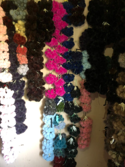 Multiple Colors Mini Fur Pom Poms – genuine mink fur – image 7