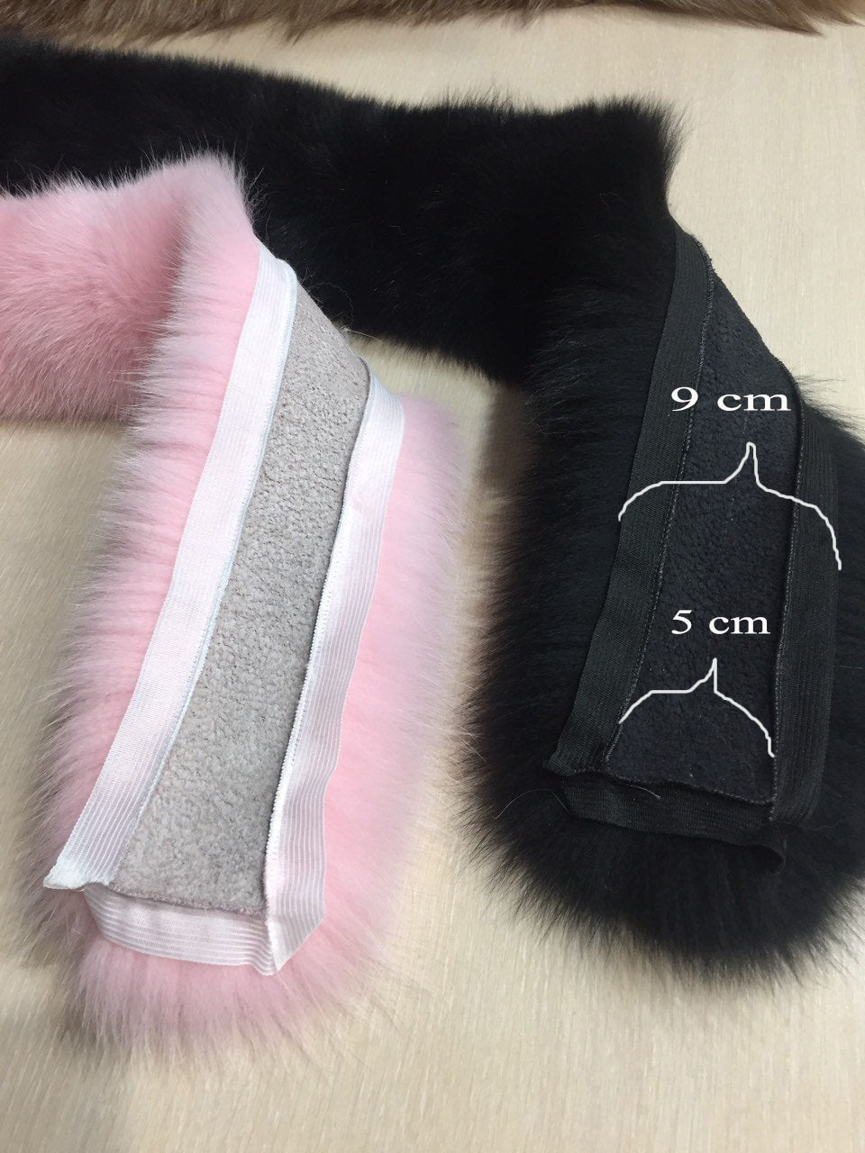 BY ORDER (not Tail) XL Extra Large Real Silver Fox Fur Trim Hood, Fur collar trim, Fox Fur Collar, Fur Scarf, Fur Ruff, Fox Fur Hood, Jacket