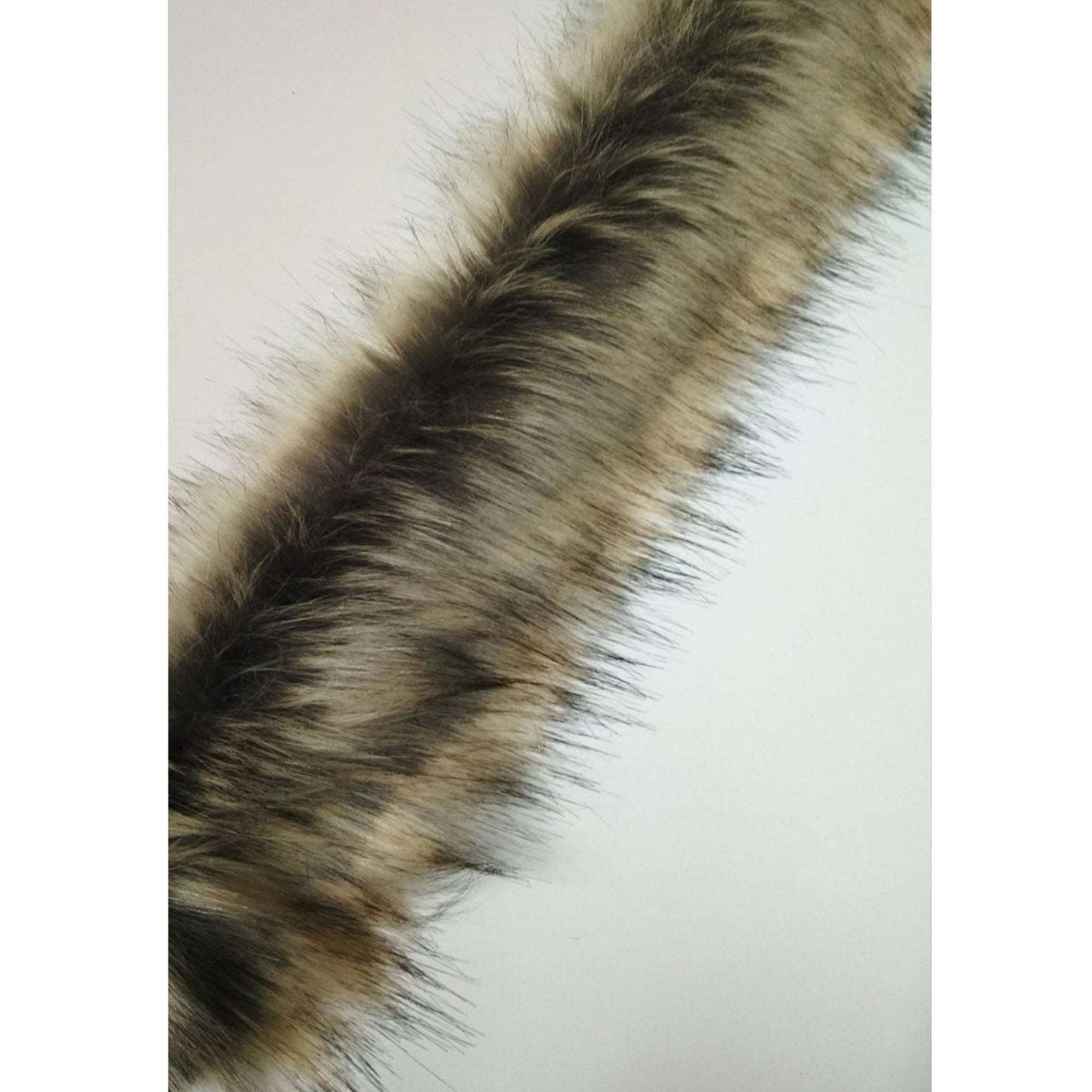 BY ORDER Faux Fur Vegan Trim Hood 70 cm, Faux Fur Collar Trim Like Raccoon, Fake Fur, Fur Fabric, Fur Ruff, Faux Fur Hood, Hood Fur Jacket