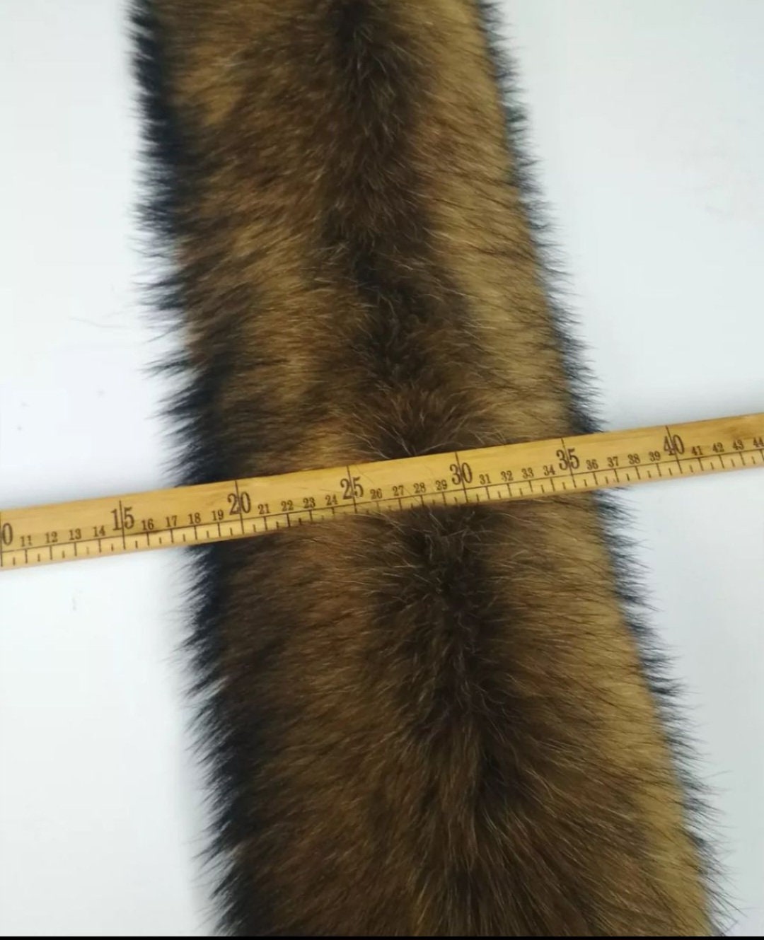 BY ORDER XL Large Full Finnish Real Raccoon Fur Collar, Fur Trim for Hoodie, Raccoon Fur Collar, Fur Scarf, Fur Ruff, Raccoon Fur Hood