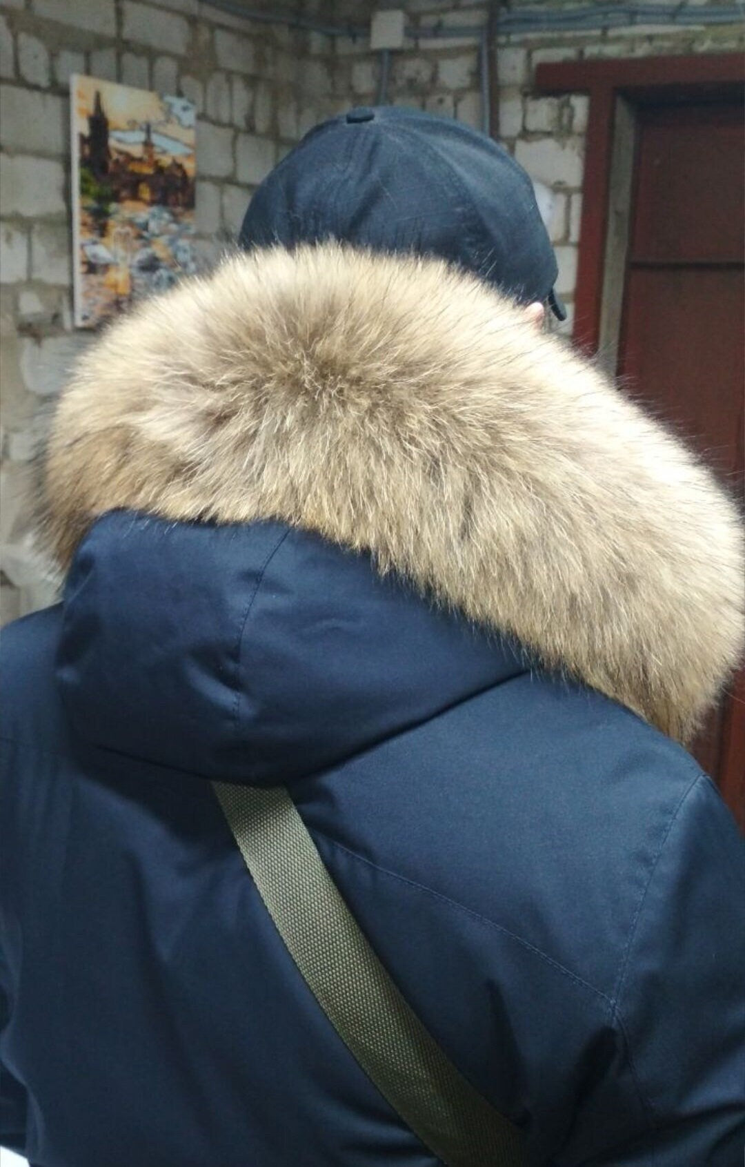 BY ORDER 60,70,80 x3 cm Real Raccoon Fur Collar, Fur Trim for Hoodies, Raccoon Fur Collar, Fur Scarf, Fur Ruff, Raccoon Fur Hood, Real