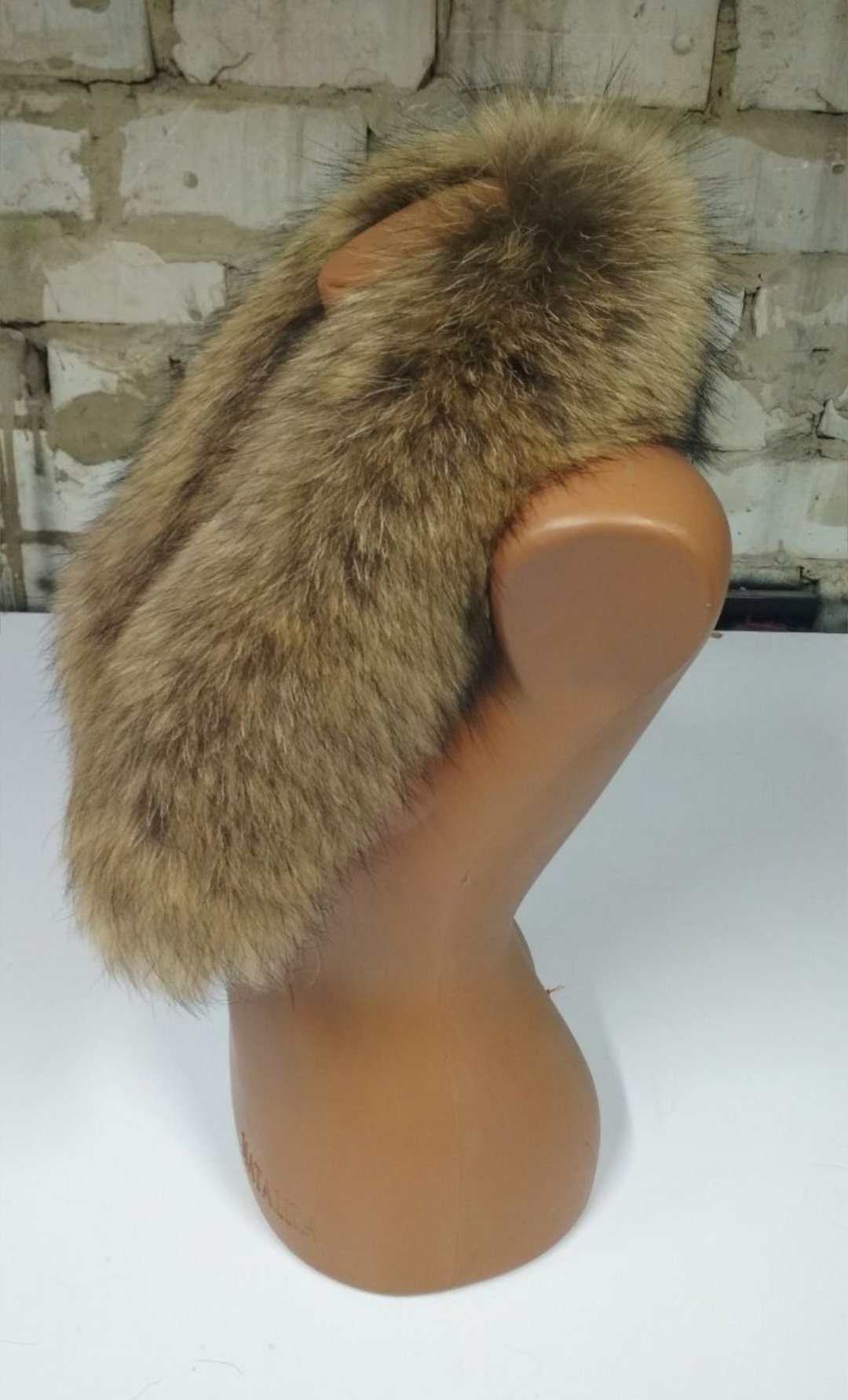 BY ORDER 60,70,80 x3 cm Real Raccoon Fur Collar, Fur Trim for Hoodies, Raccoon Fur Collar, Fur Scarf, Fur Ruff, Raccoon Fur Hood, Real