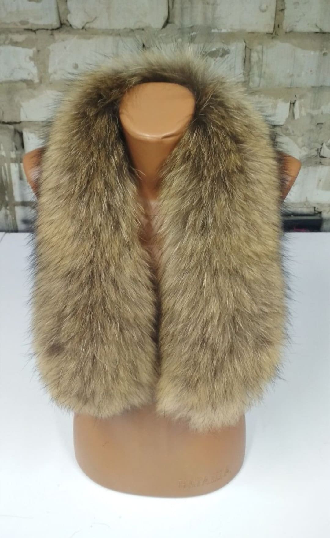 BY ORDER 60,70,80 x3 cm Real Raccoon Fur Collar, Fur Trim for Hoodies, Raccoon Fur Collar, Fur Scarf, Fur Ruff, Raccoon Fur Hood, Real
