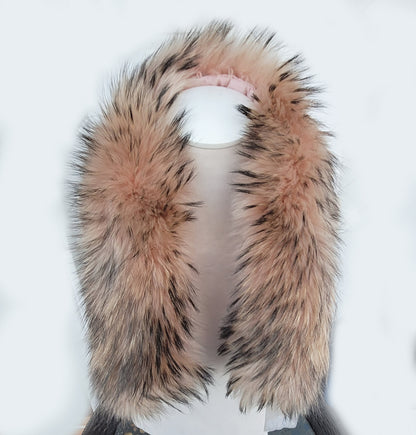Multiple Colors Raccoon Fur Hood – genuine Finnish raccoon pelt – image 10