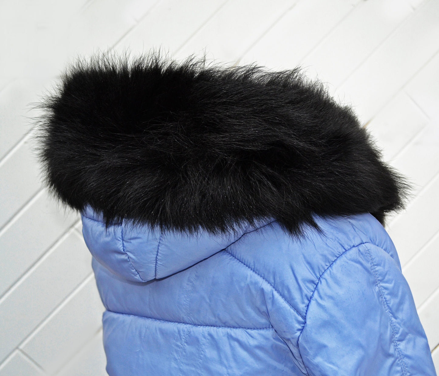 BY ORDER XL Double Real Fox Fur (Tail) Trim Hood, Fur collar trim, Fox Fur Collar, Fur Scarf, Fur Ruff, Fox Fur Hood, Hood Fur, stripe