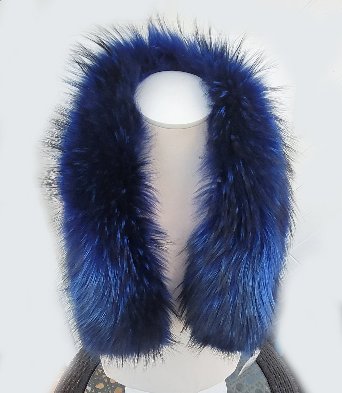 BY ORDER Large 100% Real Raccoon Fur Collar from Skin, Fur Trim for Hoodie, Raccoon Fur Collar, Fur Scarf, Fur Ruff, Hood, Buttons included