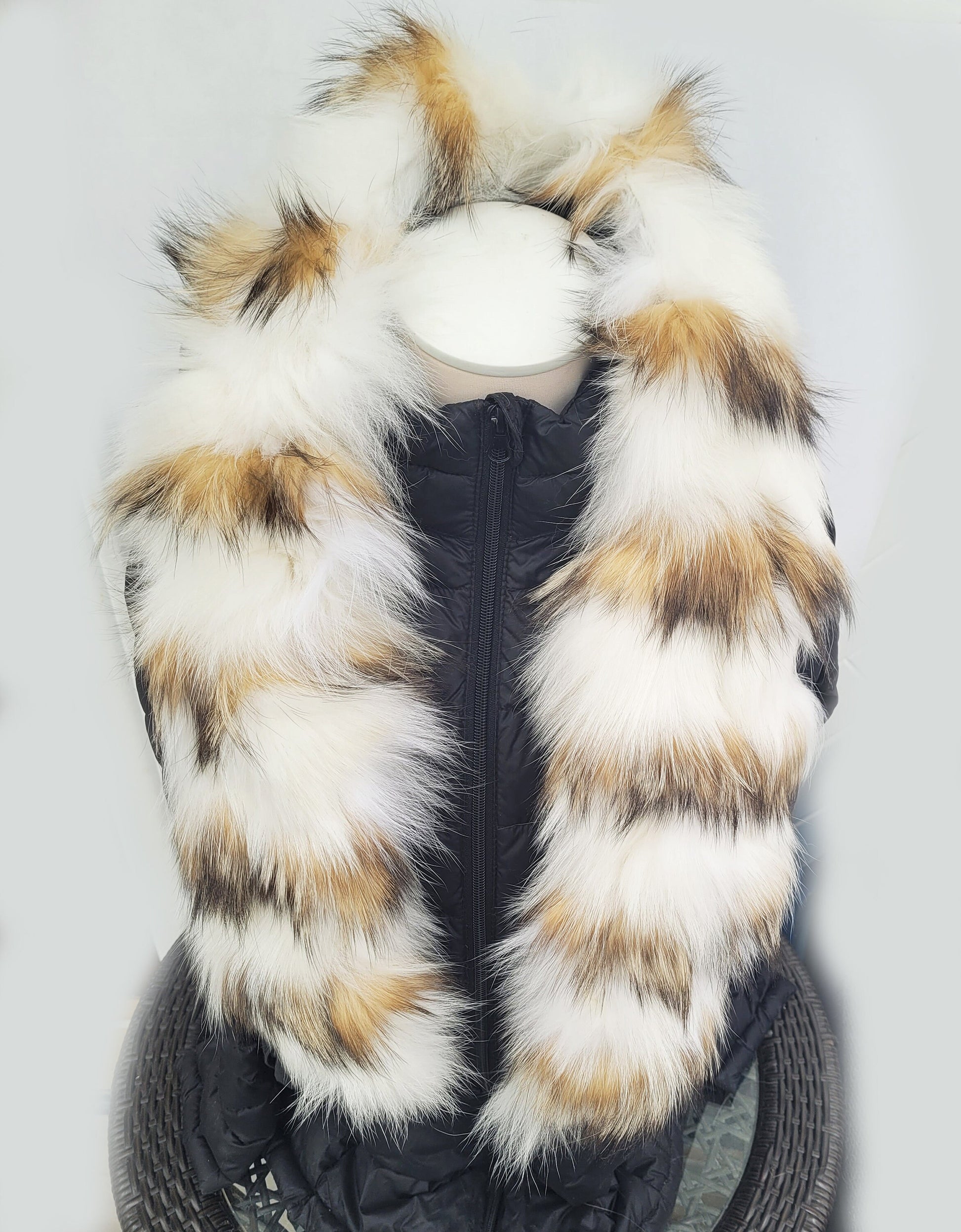 BY ORDER Women fur scarf, Real Fur scarf, Fur Neck warmer, Fox fur Stole, Fur collar Wrap, Fox Fur Collar, Fur Scarf, Fur Ruff, Fur stripe