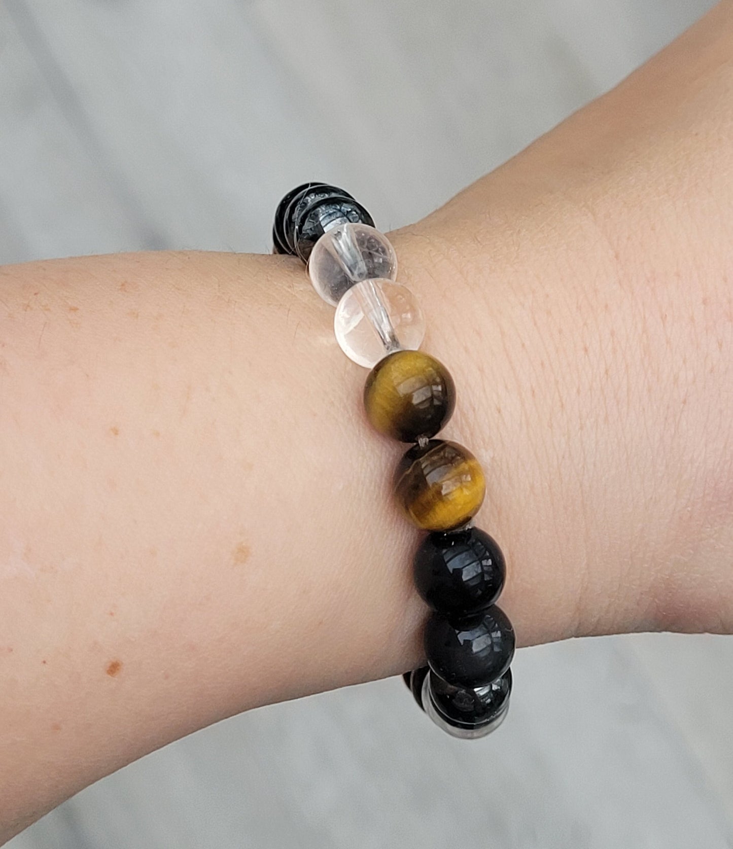Accident and Negative Energy Protection Bracelet, Ultimate Protection Bracelet, Crystal Stone Bracelet, Beaded Bracelet, Unisex, Healing