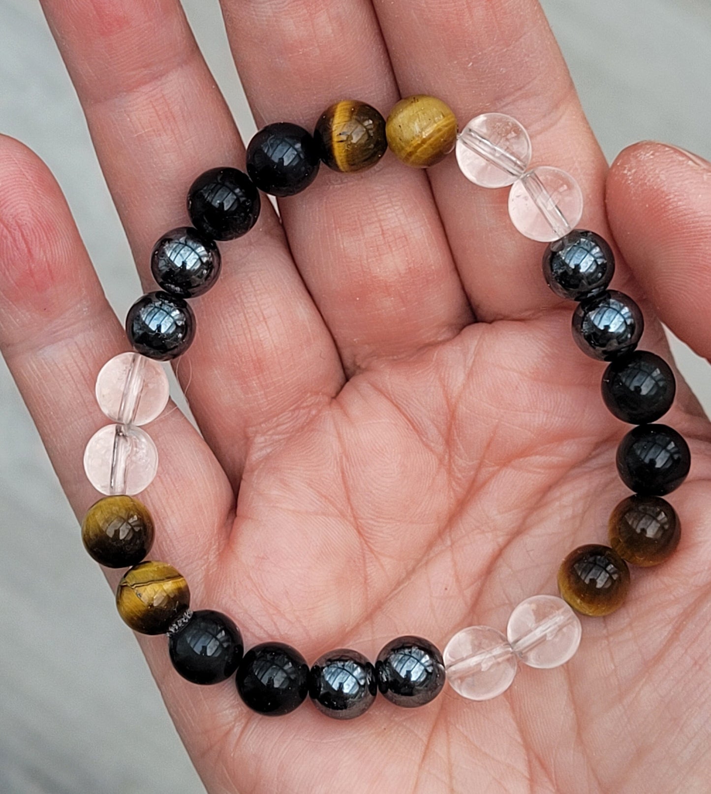 Accident and Negative Energy Protection Bracelet, Ultimate Protection Bracelet, Crystal Stone Bracelet, Beaded Bracelet, Unisex, Healing
