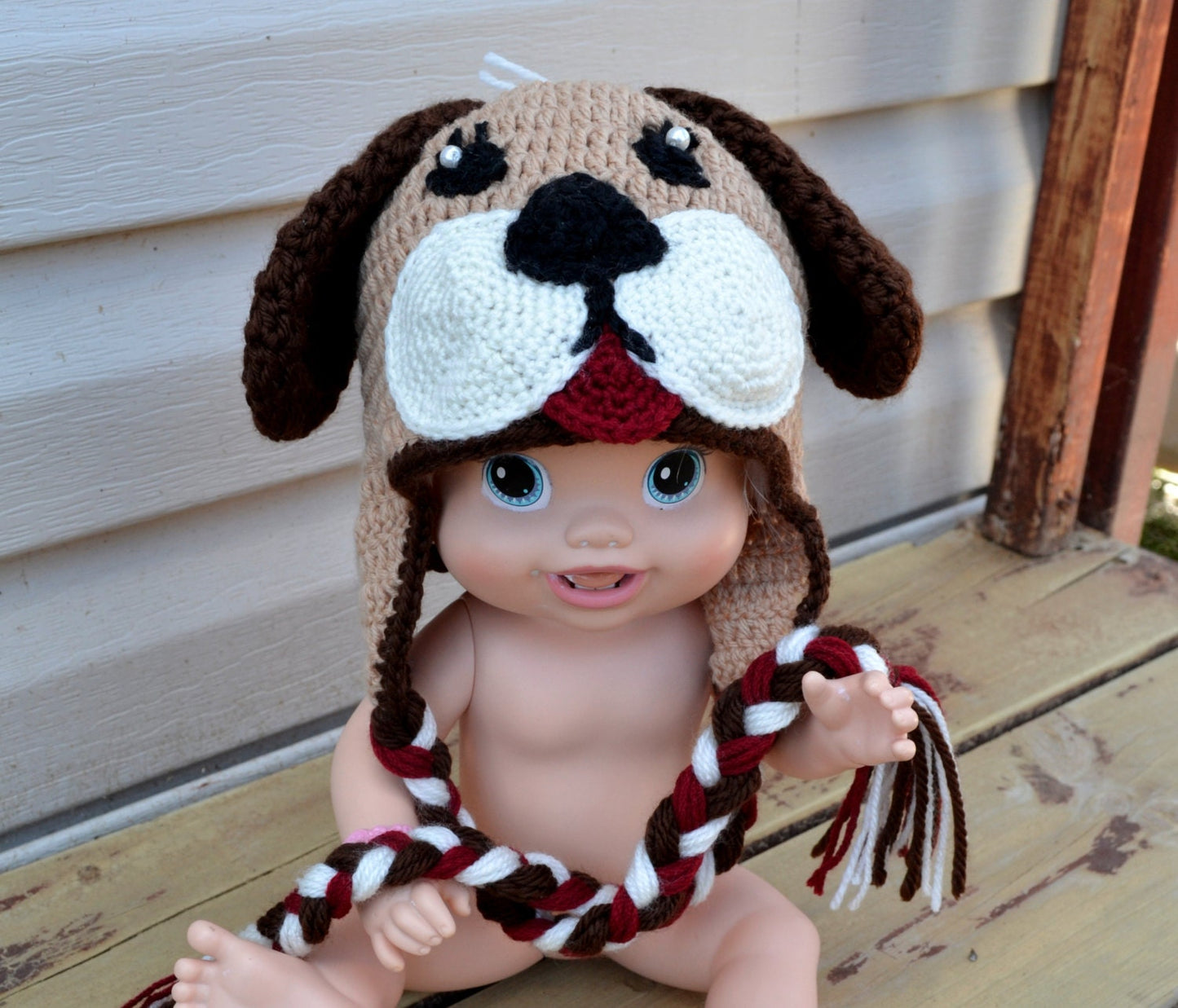 Crochet Puppy Dog Hat Pattern: Newborn to Adult Sizes (PDF Pattern)
